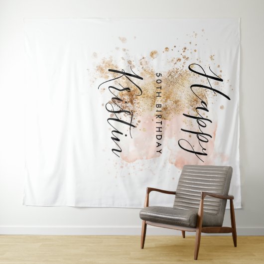 Achtergrond voor fotohokje voor 50e verjaardag van wandkleed (In Situ (horizontaal))