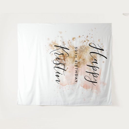 Achtergrond voor fotohokje voor 50e verjaardag van wandkleed (Voorkant (horizontaal))