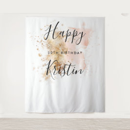 Achtergrond voor fotohokje voor 50e verjaardag van wandkleed