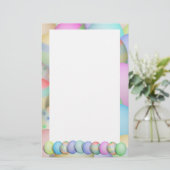 Achtergrond voor gekleurde paaseieren briefpapier (Staand voorkant)