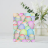 Achtergrond voor gekleurde paaseieren feestdagenkaart (Staand voorkant)