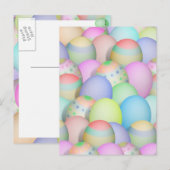 Achtergrond voor gekleurde paaseieren feestdagenkaart (Voorkant / Achterkant)