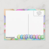 Achtergrond voor gekleurde paaseieren feestdagenkaart (Achterkant)