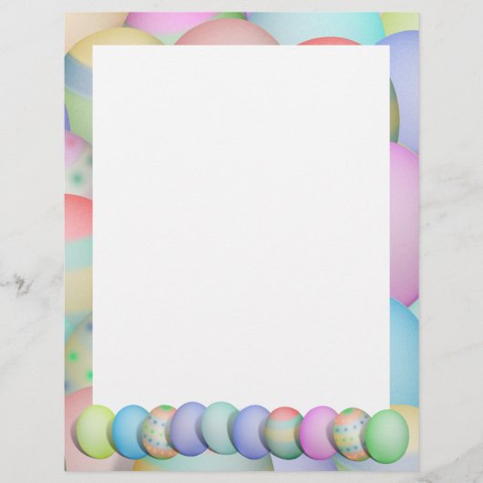 Achtergrond voor gekleurde paaseieren flyer (Voorkant)
