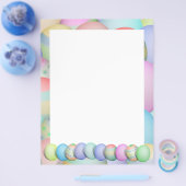 Achtergrond voor gekleurde paaseieren flyer (Enkel)