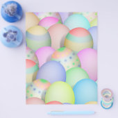 Achtergrond voor gekleurde paaseieren flyer (Enkel)