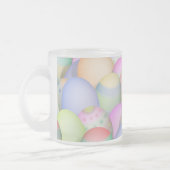 Achtergrond voor gekleurde paaseieren matglas koffiemok (Links)