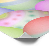 Achtergrond voor gekleurde paaseieren poster (Hoek)