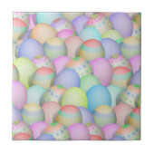 Achtergrond voor gekleurde paaseieren tegeltje (Voorkant)