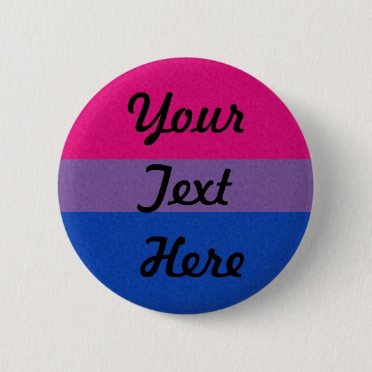 Achtergrond voor gekleurde vlag met biseksuele pri ronde button 5,7 cm (Voorkant)