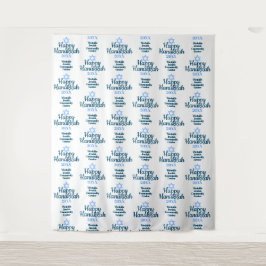 Achtergrond voor gelukkig Hanukka-feest Fotobackdr Wandkleed