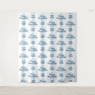 Achtergrond voor gelukkig Hanukka-feest Fotobackdr Wandkleed