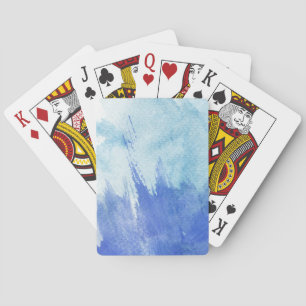 achtergrond voor grote waterverf - waterverf pokerkaarten