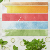 achtergrond voor grote waterverf - waterverf verve theedoek (Gevouwen)