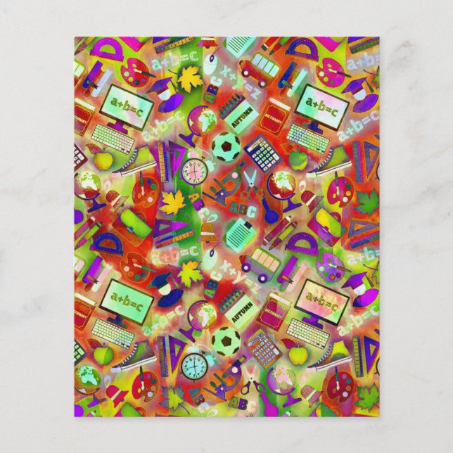 Achtergrond voor het kleurenthema scrapbook (Voorkant)