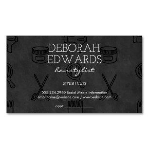 Achtergrond voor hoofdgereedschappen magnetisch visitekaartje