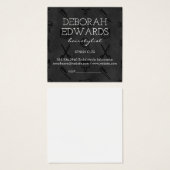 Achtergrond voor hoofdgereedschappen vierkante visitekaartjes (Voorkant /achterkant)