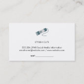 Achtergrond voor hoofdgereedschappen visitekaartje (Achterkant)