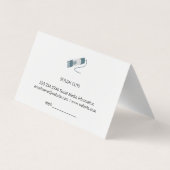 Achtergrond voor hoofdgereedschappen visitekaartje (Achterkant)