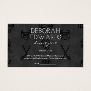 Achtergrond voor hoofdgereedschappen visitekaartje