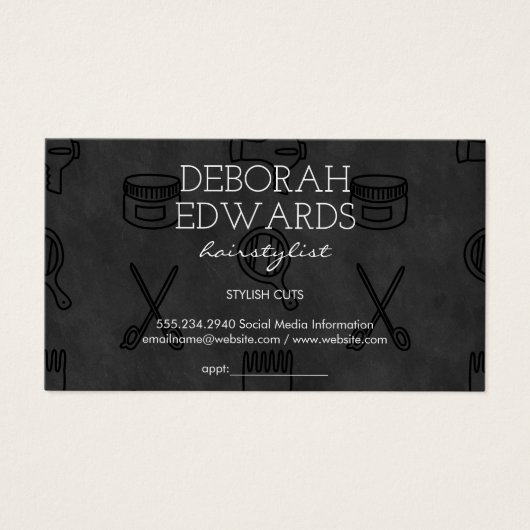 Achtergrond voor hoofdgereedschappen visitekaartje (Voorkant)