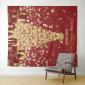 Achtergrond voor kerstfeestfoto's wandkleed (In Situ (horizontaal))