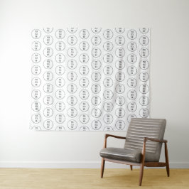 Achtergrond voor kleine zakelijke Logo Wandkleed