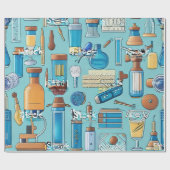 Achtergrond voor Lab Equipment Pack Cadeaupapier (Vlak)