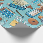 Achtergrond voor Lab Equipment Pack Cadeaupapier (Hoek)