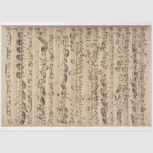 Achtergrond voor muziekblad Junk Journal Tissuepapier (Voorkant)