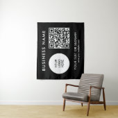 Achtergrond voor Party Event Seminar Logo Tekst QR Wandkleed (In situ)