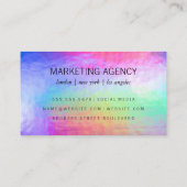 Achtergrond voor pastelkleurstraal visitekaartje (Achterkant)