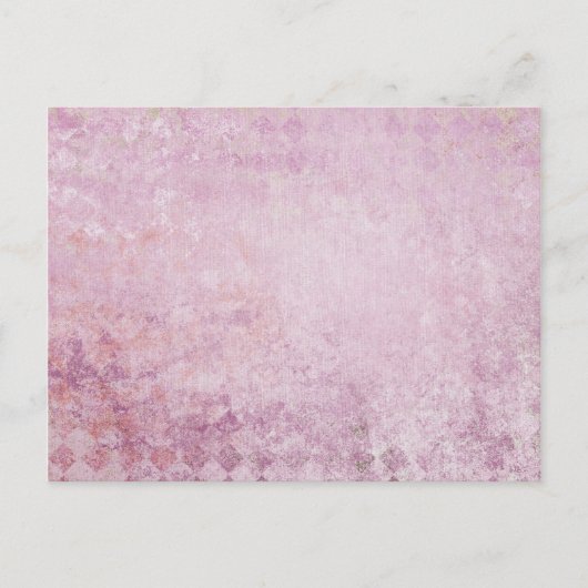 Achtergrond voor roze diamanten briefkaart (Voorkant)