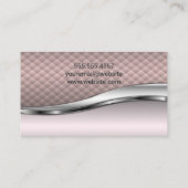 Achtergrond voor roze naar beneden visitekaartje (Achterkant)