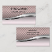 Achtergrond voor roze naar beneden visitekaartje (Voorkant / Achterkant)