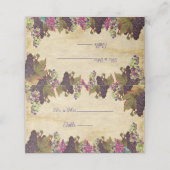 Achtergrond voor Rustic Paper Winery Wedding Plaatskaartje (Buitenkant ongevouwen)
