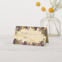 Achtergrond voor Rustic Paper Winery Wedding Plaatskaartje
