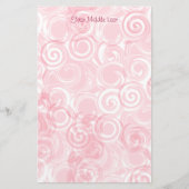 Achtergrond voor Sjabloon van randapparaat roze sp Briefpapier (Voorkant)