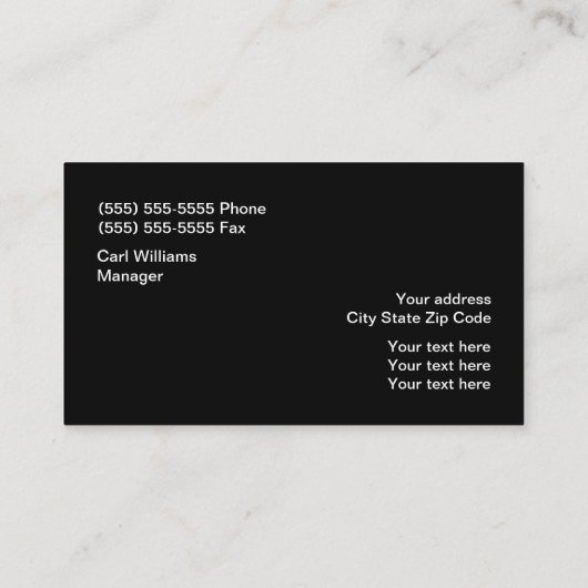 Achtergrond voor tapeband voor auto's visitekaartje (Achterkant)