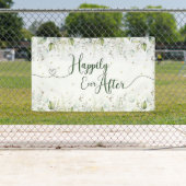 Achtergrond voor trouw Eucalyptus bladeren Gouden  Spandoek (Insitu)