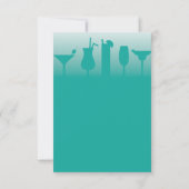 Achtergrond voor uitnodigingen voor cocktailparty' (Achterkant)