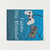 Achtergrond voor verjaardagsfeestje van gamer met  wandkleed (Voorkant (horizontaal))