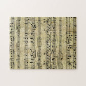 Achtergrond voor Victoriaans muziekblad Legpuzzel (Horizontaal)