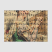 Achtergrond voor Victoriaans muziekblad Tissuepapier (Voorkant)