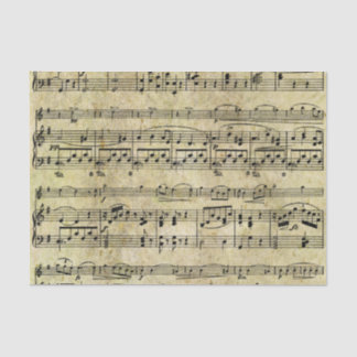 Achtergrond voor Victoriaans muziekblad Tissuepapier