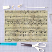 Achtergrond voor Victoriaans muziekblad Tissuepapier (Craft)