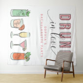 Achtergrond voor vrijgezellenfeest 'Dronken van Li Wandkleed (In Situ (horizontaal))