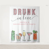 Achtergrond voor vrijgezellenfeest 'Dronken van Li Wandkleed (Voorkant)