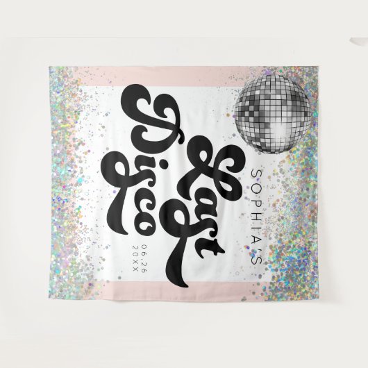 Achtergrond voor vrijgezellenfeest met confetti in wandkleed (Voorkant (horizontaal))