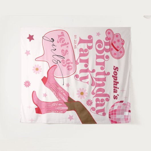 Achtergrond voor vrijgezellenfeest met Laatste Dis Wandkleed (Voorkant (horizontaal))